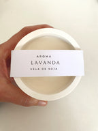VELA AROMÁTICA LAVANDA 200gr