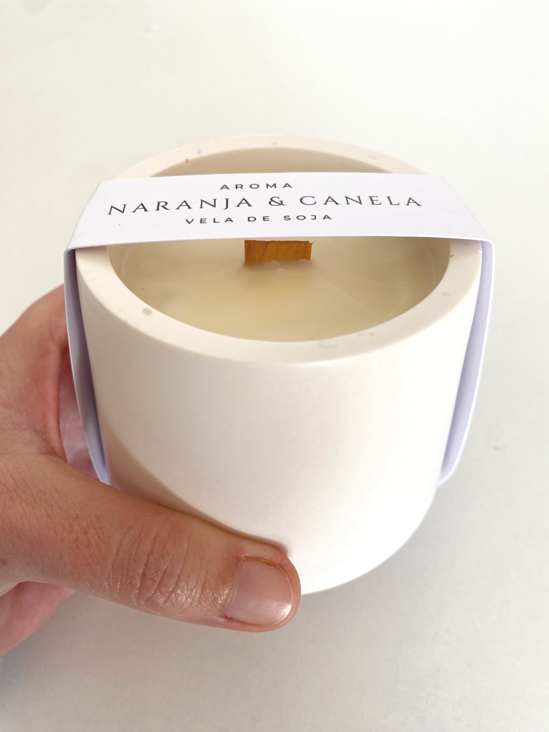 VELA AROMÁTICA NARANJA Y CANELA 200gr