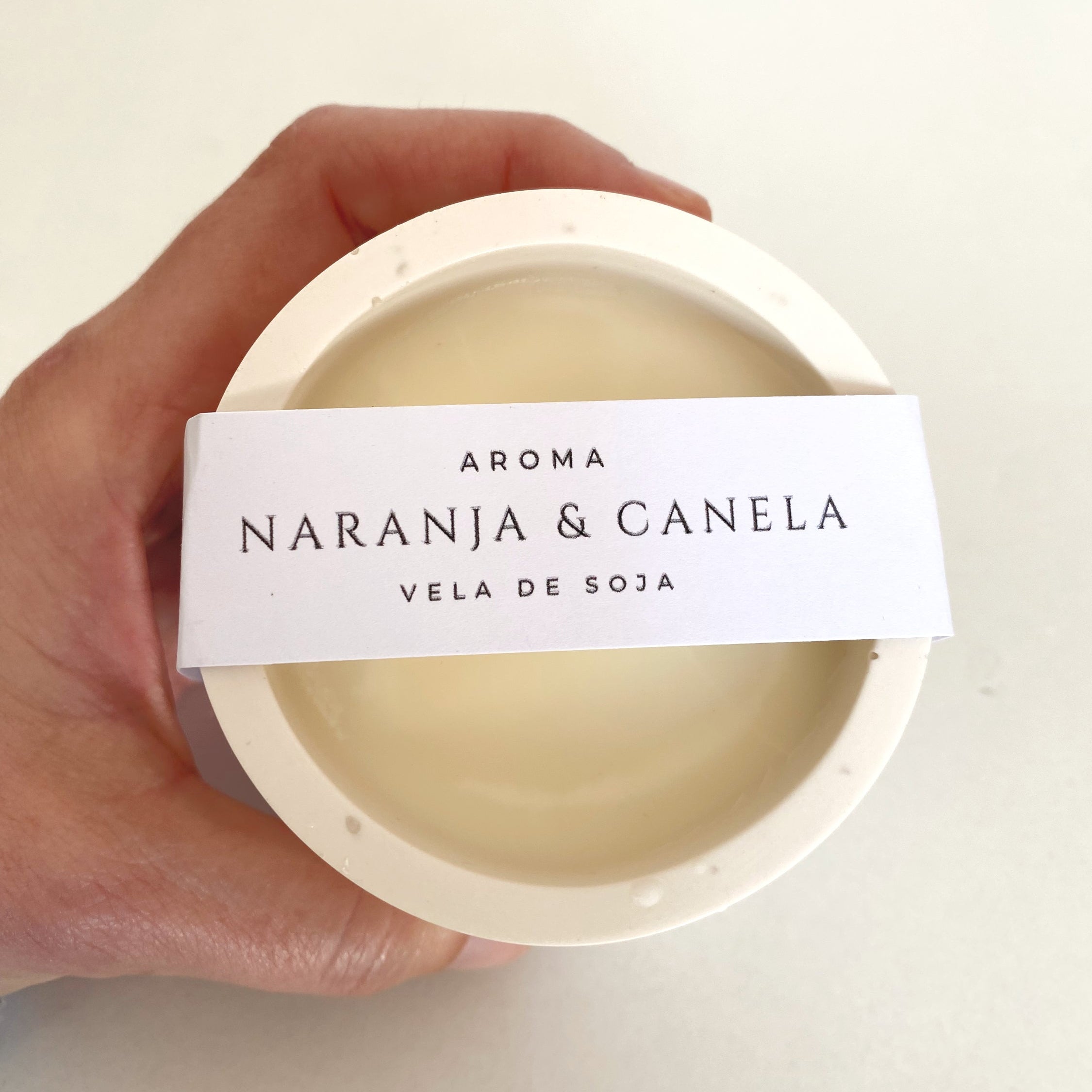 VELA AROMÁTICA NARANJA Y CANELA 200gr