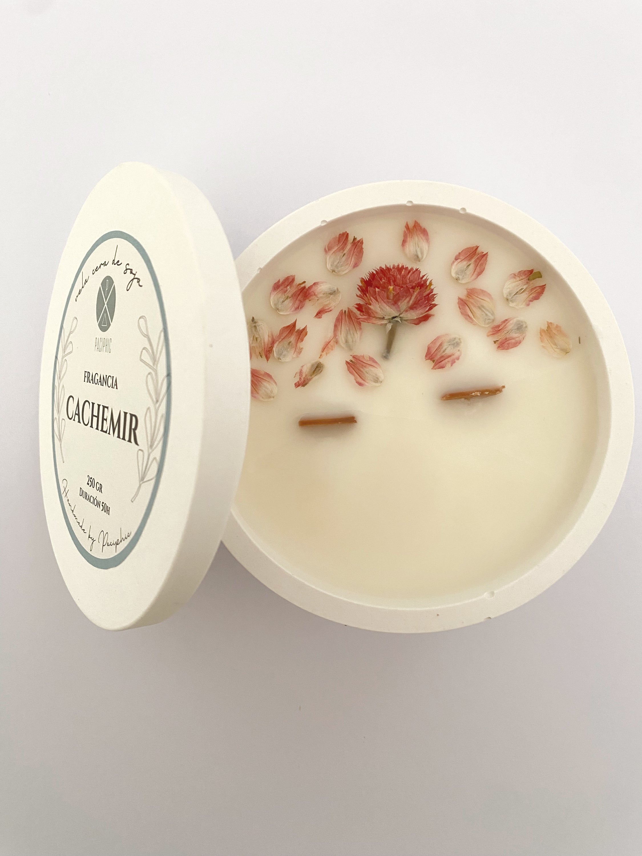 VELA FLORAL CACHEMIR 200gr