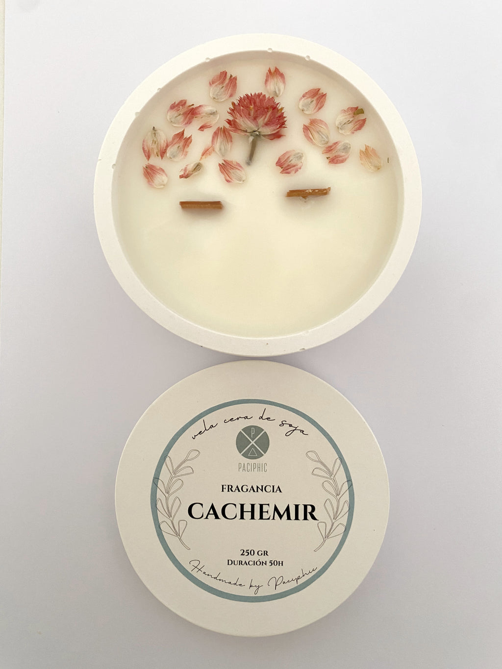 VELA FLORAL CACHEMIR 200gr
