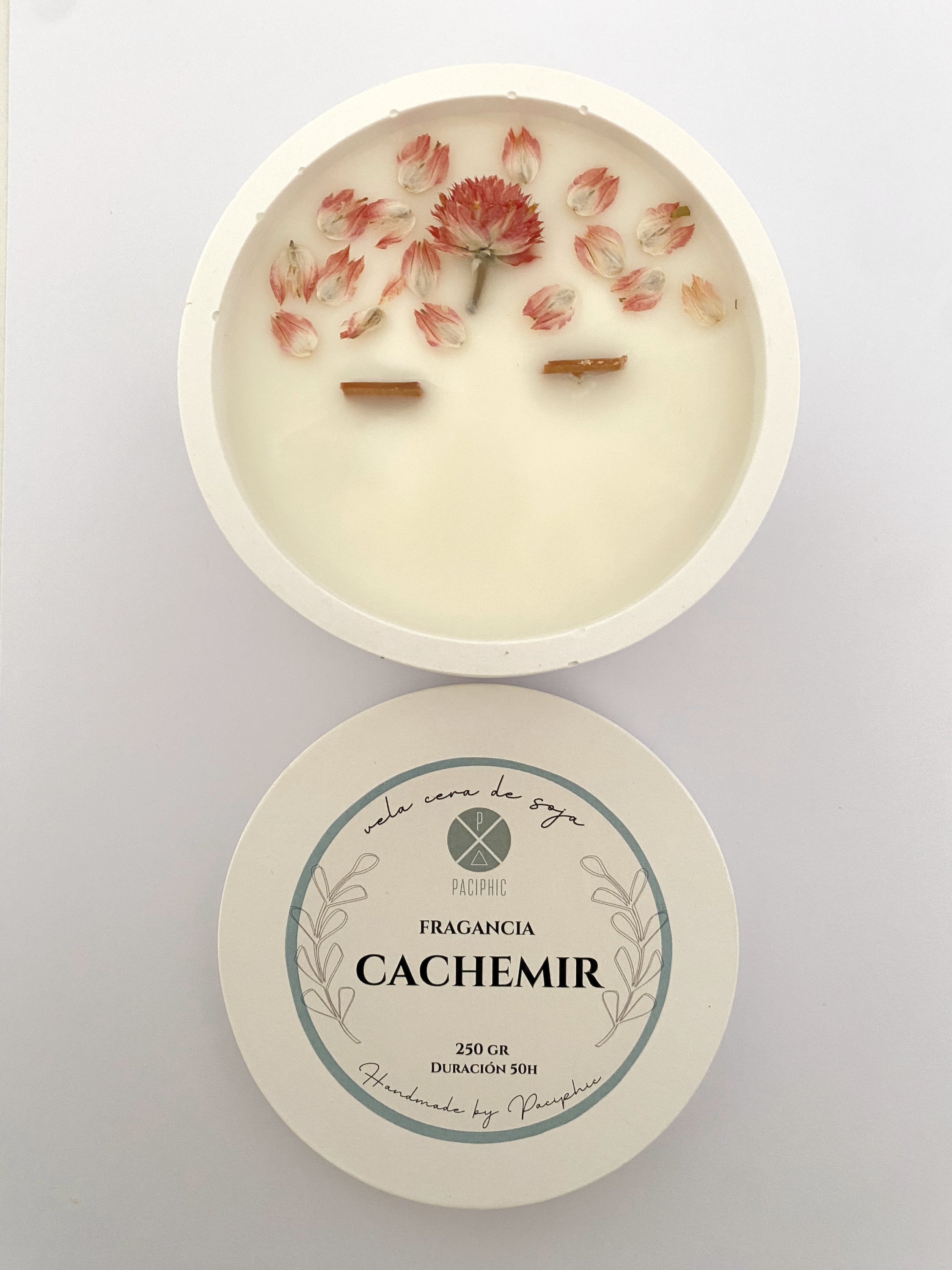 VELA FLORAL CACHEMIR 200gr