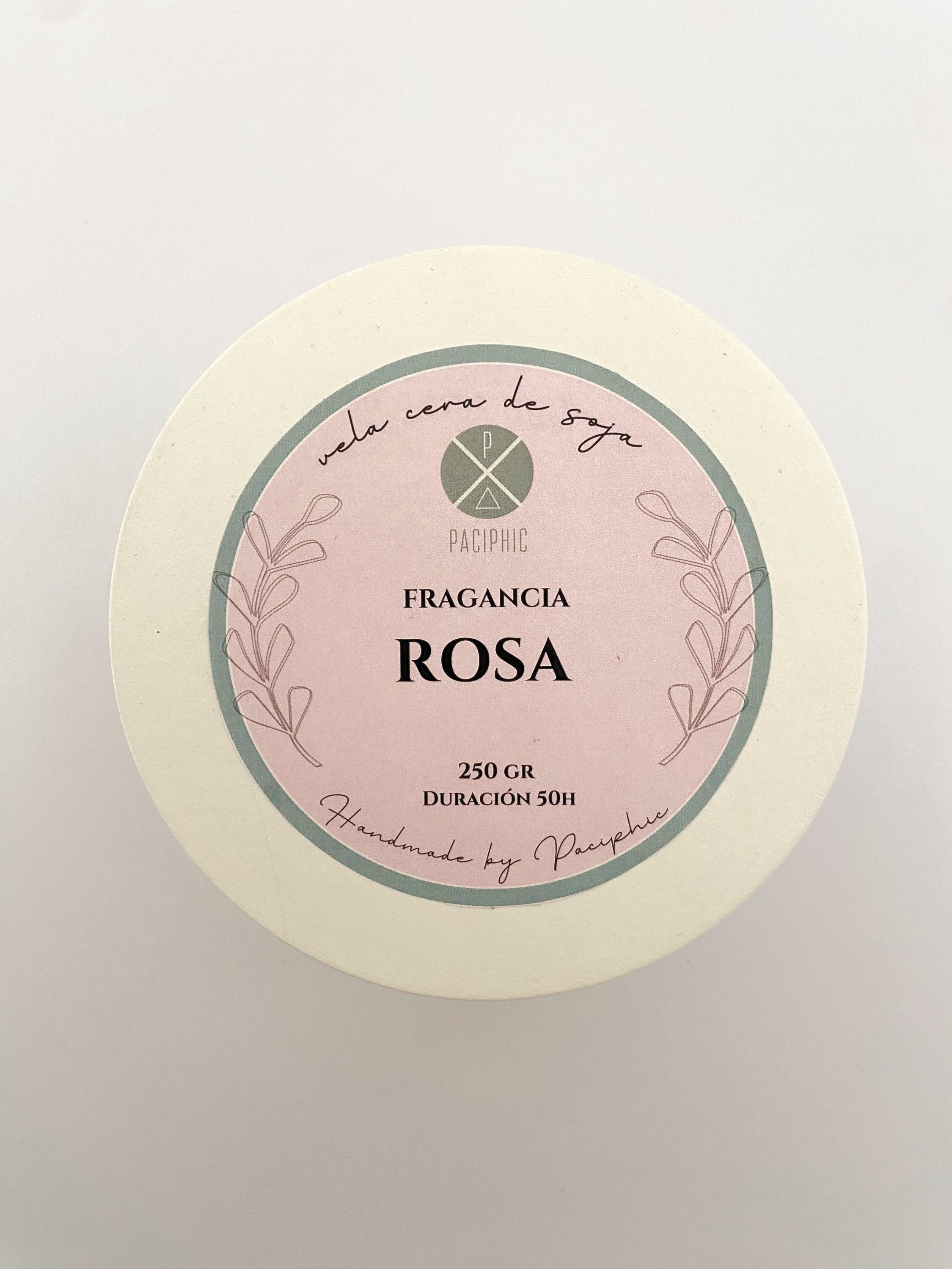 VELA FLORAL ROSAS 200gr