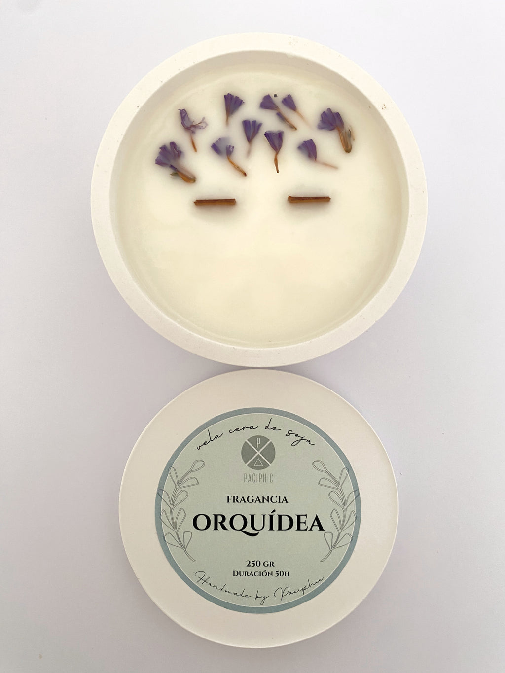 VELA FLORAL ORQUÍDEA 200gr