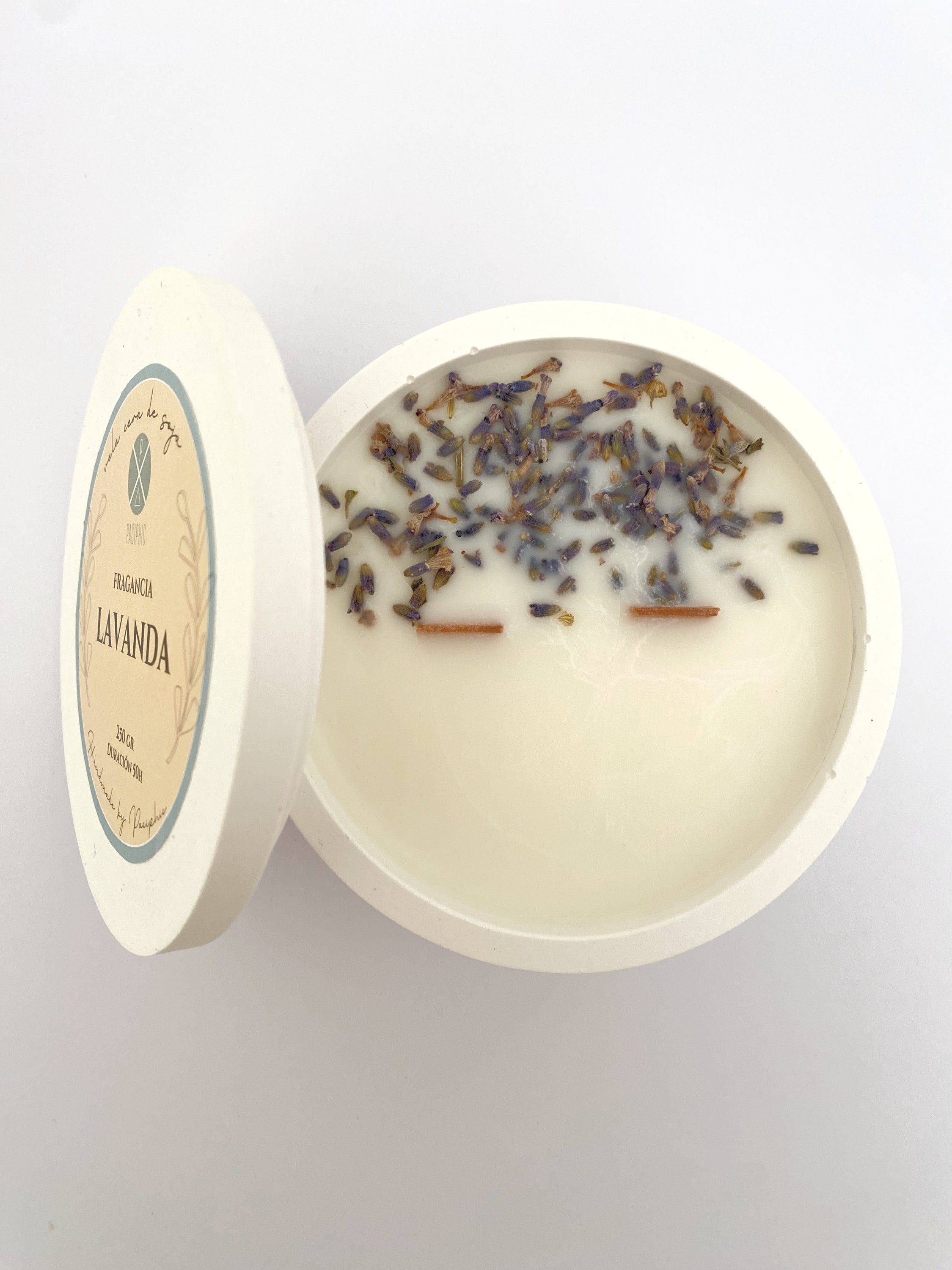 VELA FLORAL LAVANDA 200gr