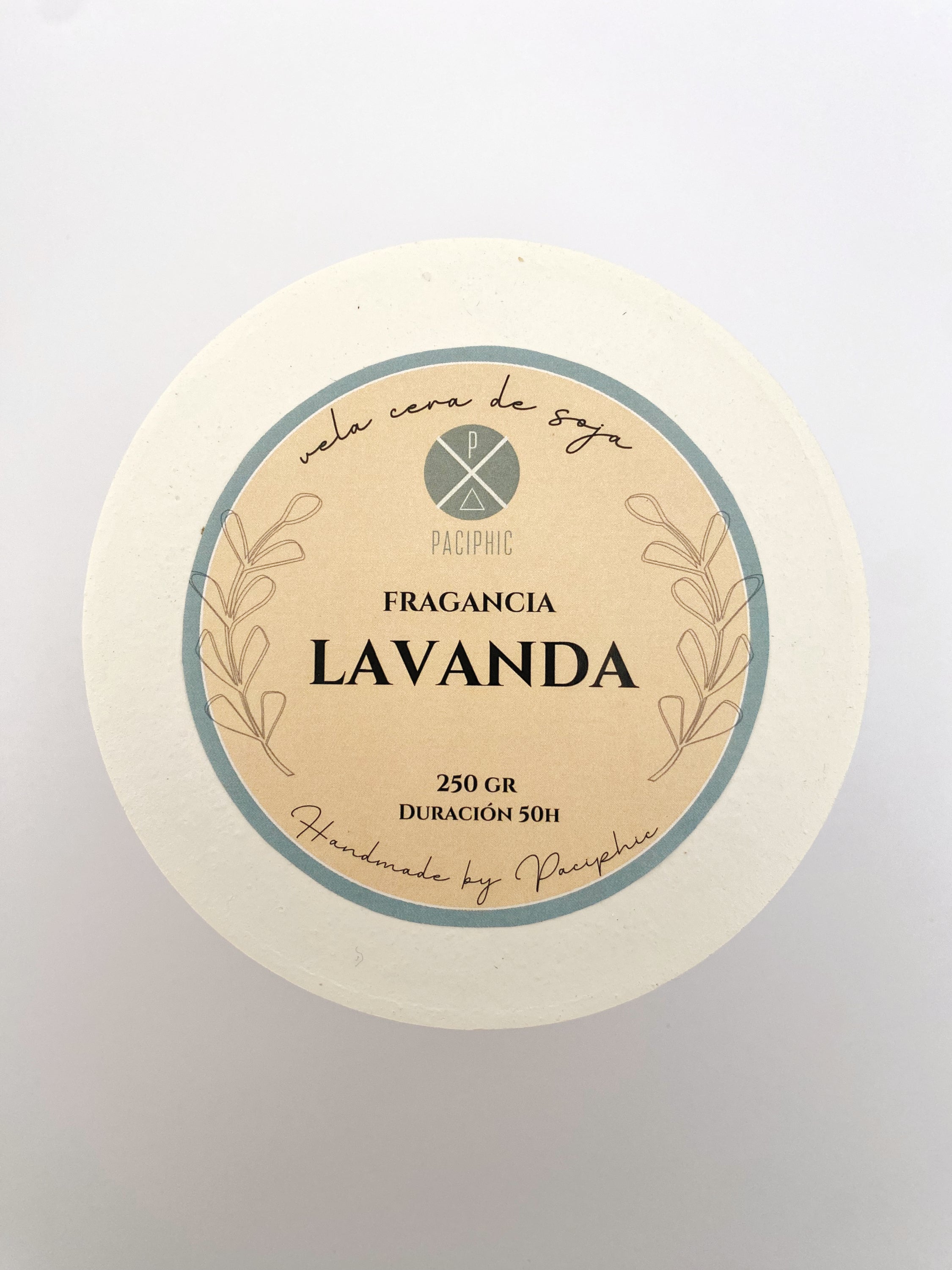 VELA FLORAL LAVANDA 200gr