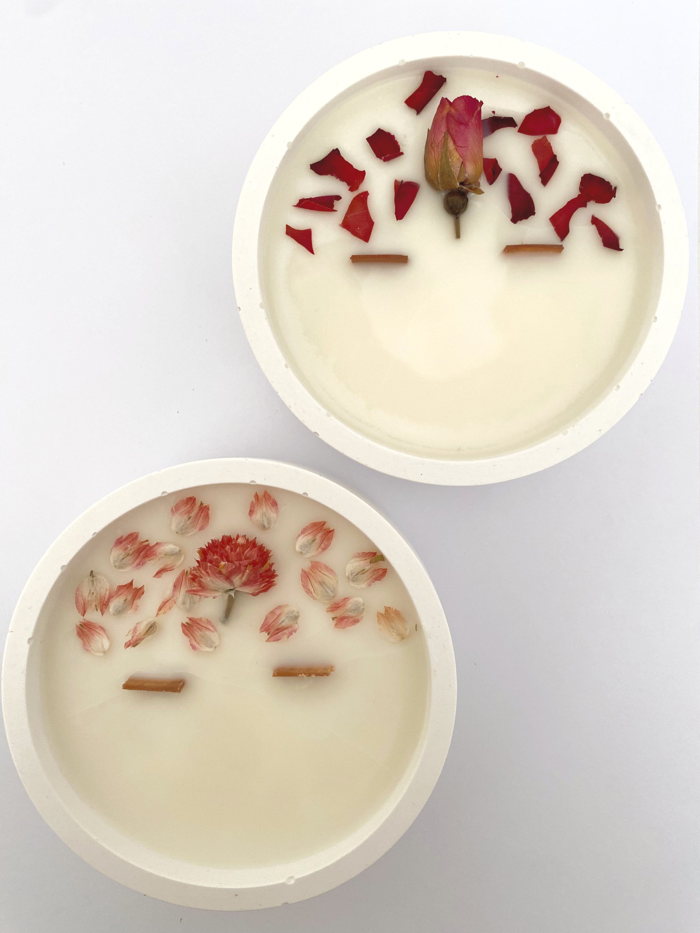 PACK 2 VELAS FLORALES