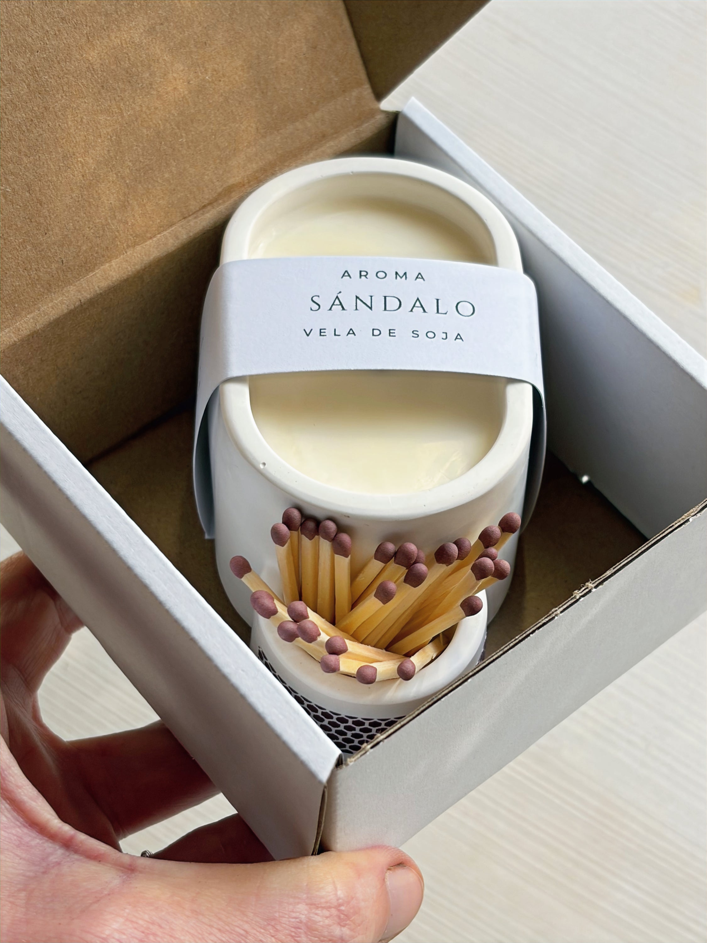 VELA CON CERILLAS · FORMATO MINI