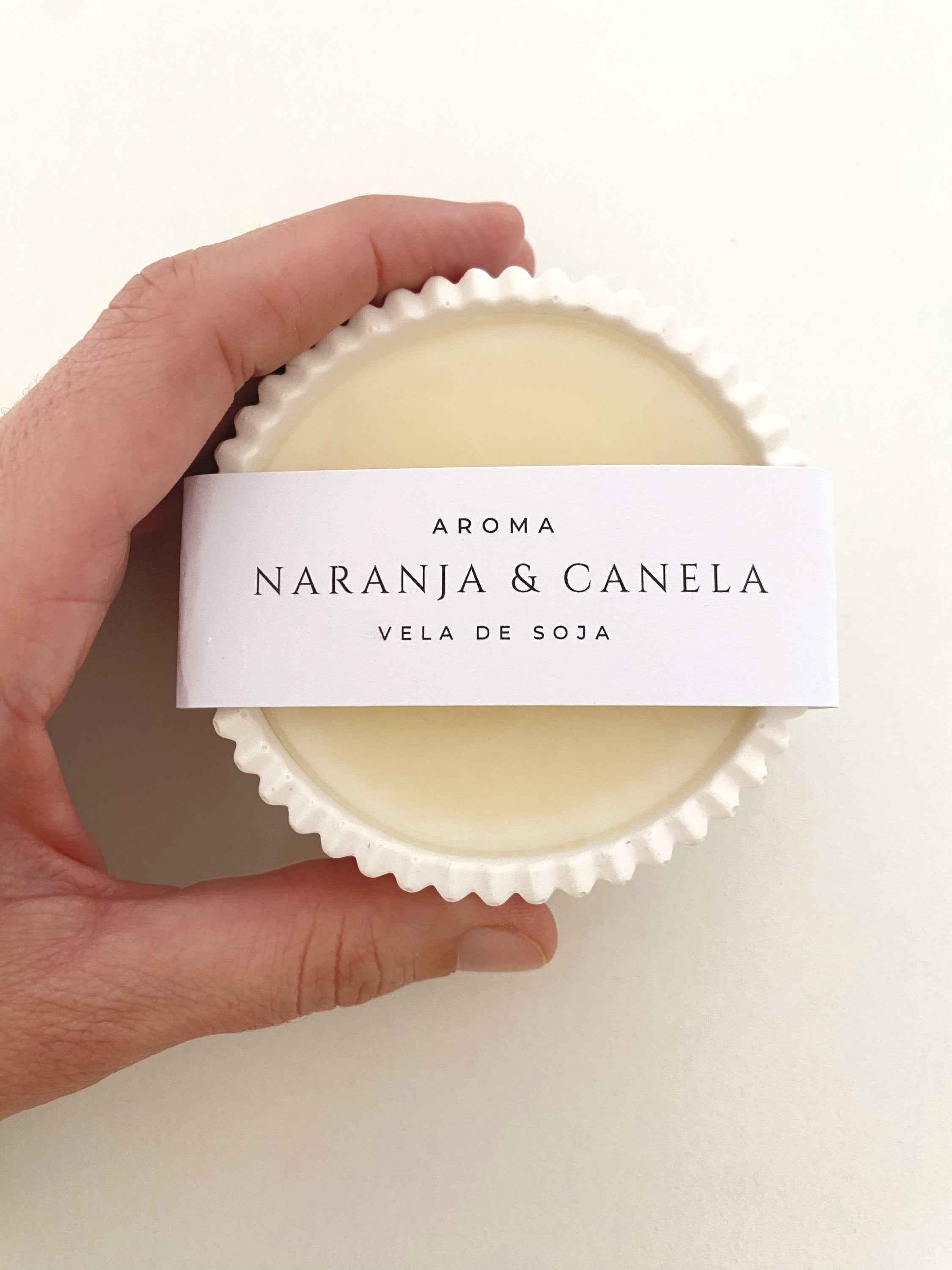 VELA AROMÁTICA NARANJA Y CANELA 90gr