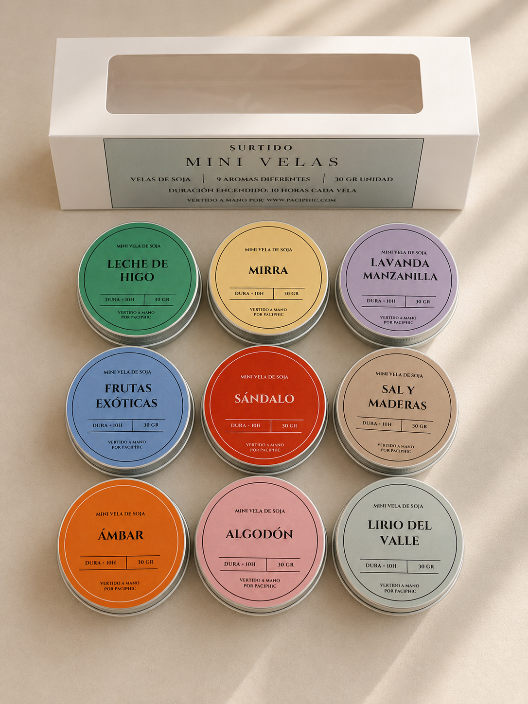 PACK 9 Mini Velas